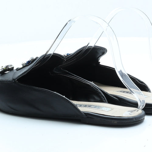 Primark Womens Black Faux Leather Loafer Flat UK 6 EUR 39