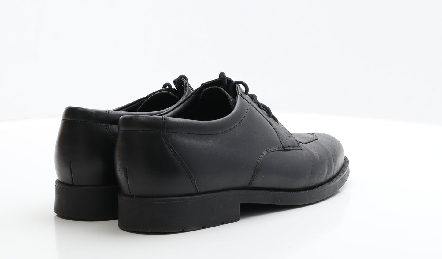 Sledgers Mens Black Leather Oxford Casual UK 9 EUR 43 - Wide Fit