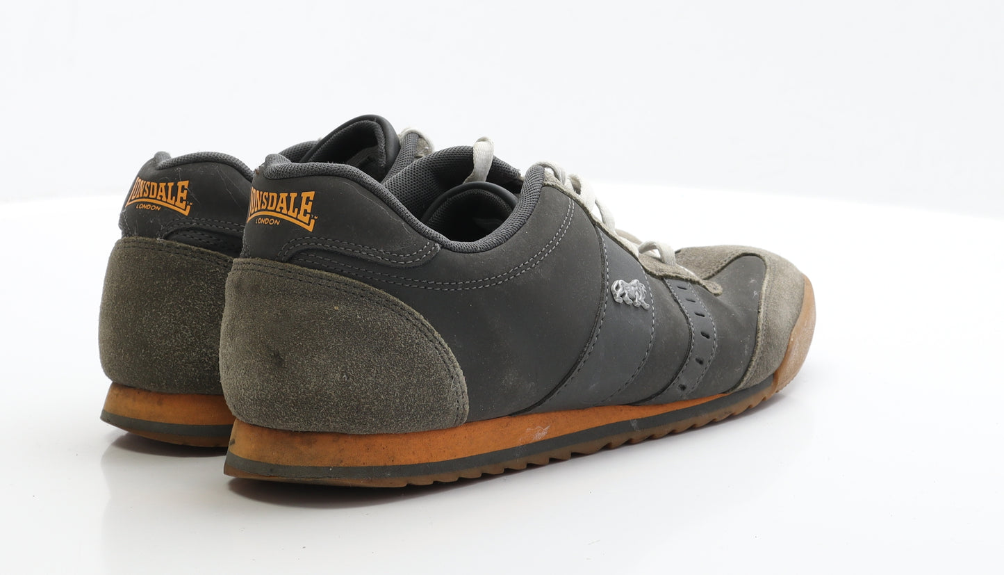Lonsdale Mens Grey Polyester Trainer UK 11 EUR 45