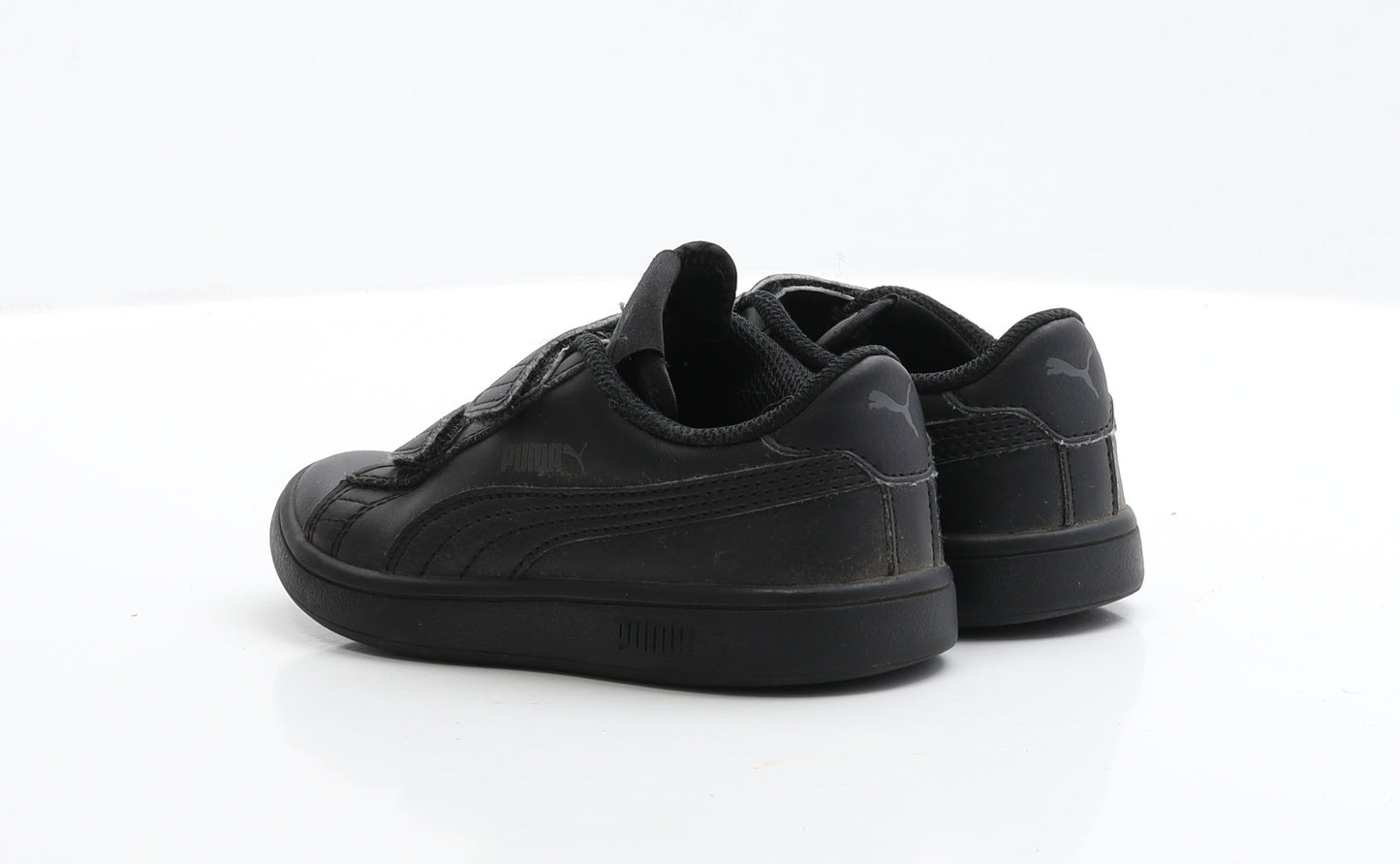 PUMA Boys Black Polyester Trainer UK 10 EUR 28
