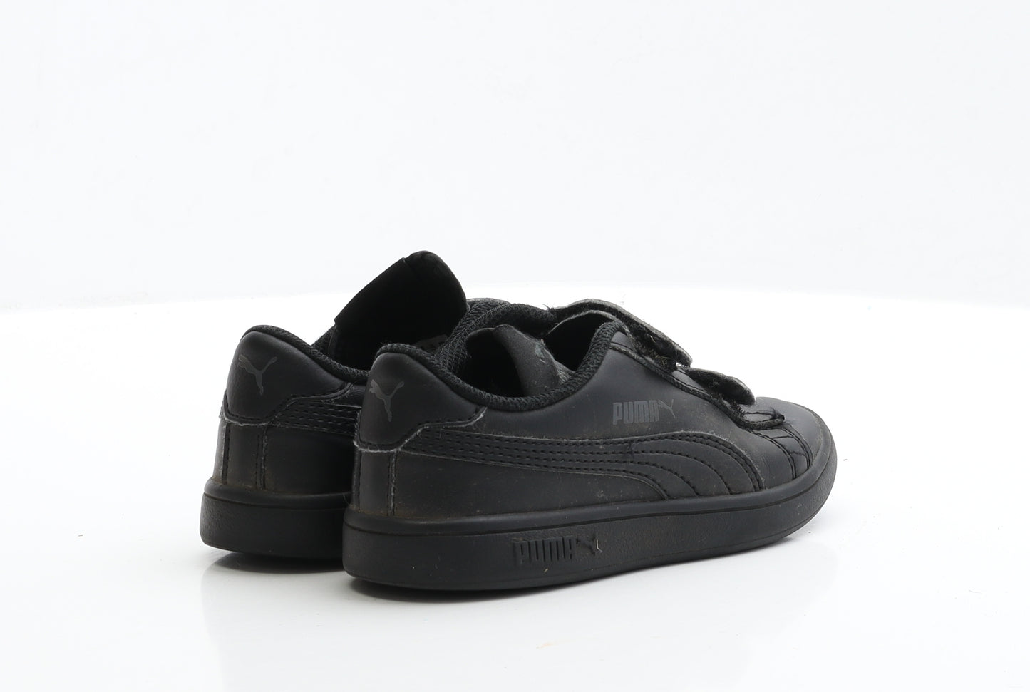 PUMA Boys Black Polyester Trainer UK 10 EUR 28