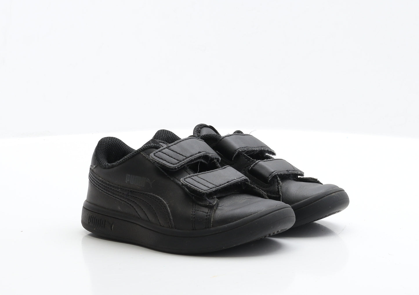 PUMA Boys Black Polyester Trainer UK 10 EUR 28