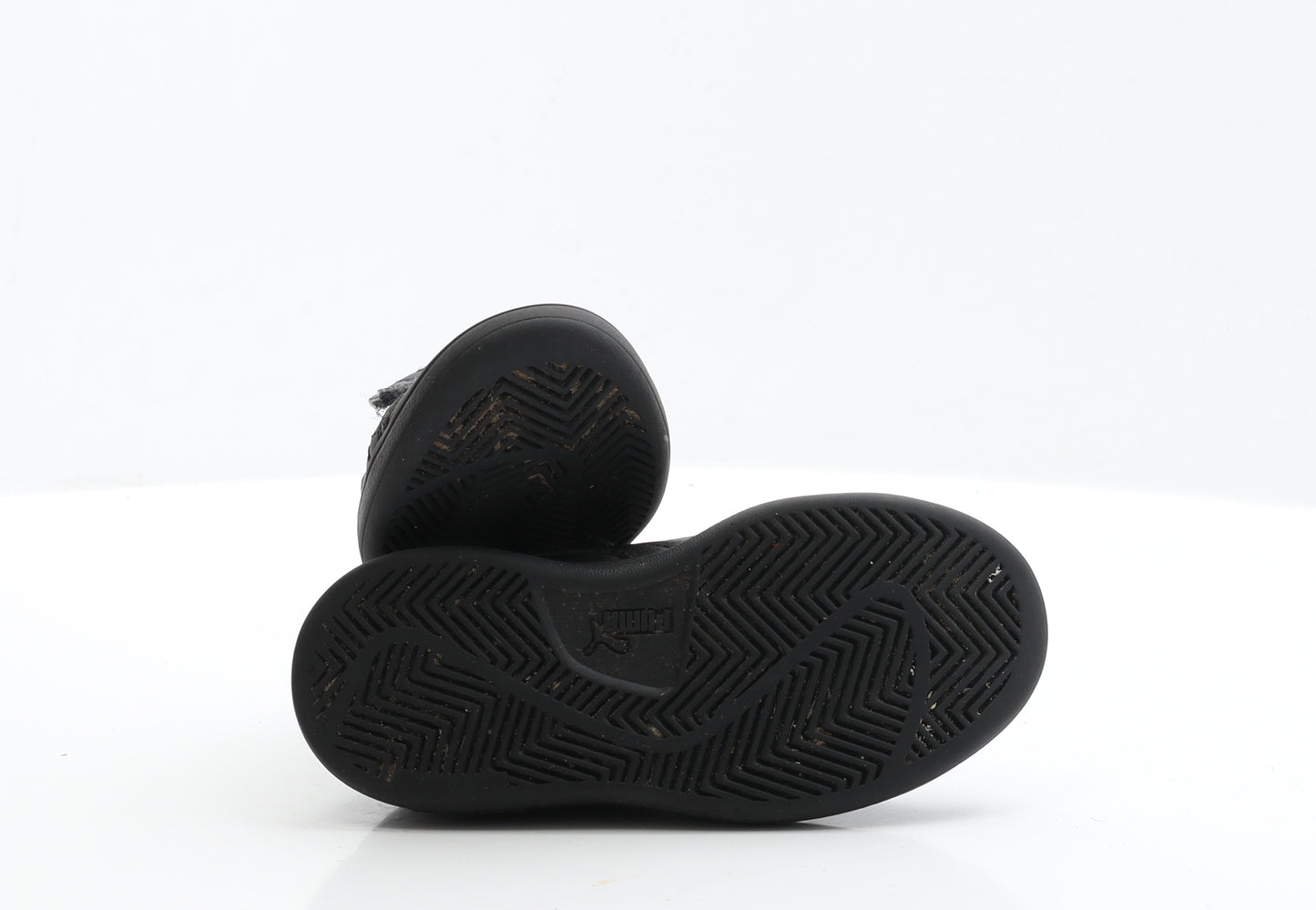 PUMA Boys Black Polyester Trainer UK 10 EUR 28