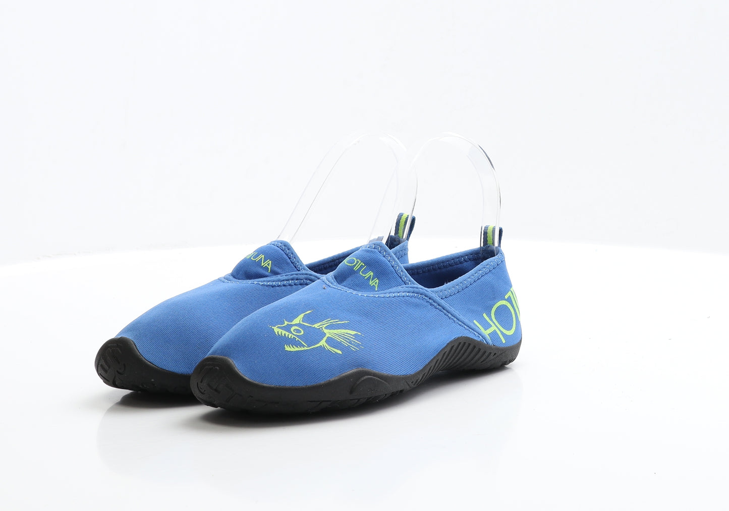 Hot Tuna Boys Blue Polyester Slip On Casual UK 2 EUR 34 - Aqua Shoes