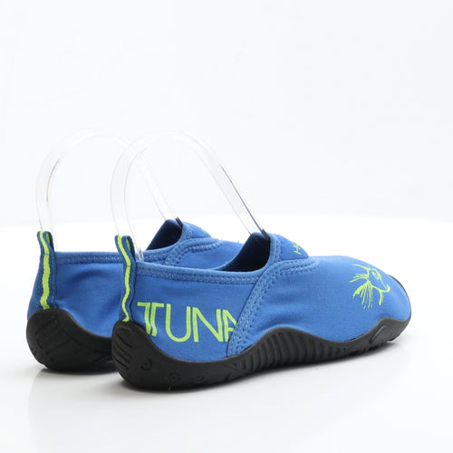 Hot Tuna Boys Blue Polyester Slip On Casual UK 2 EUR 34 - Aqua Shoes