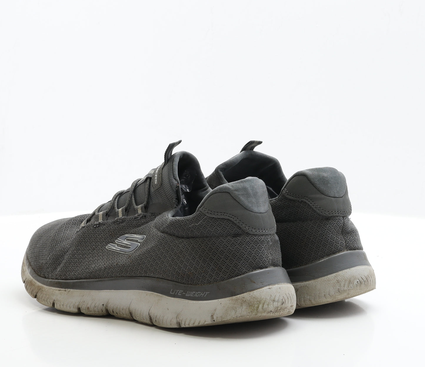 Skechers Mens Grey Polyamide Trainer UK 10 EUR 45