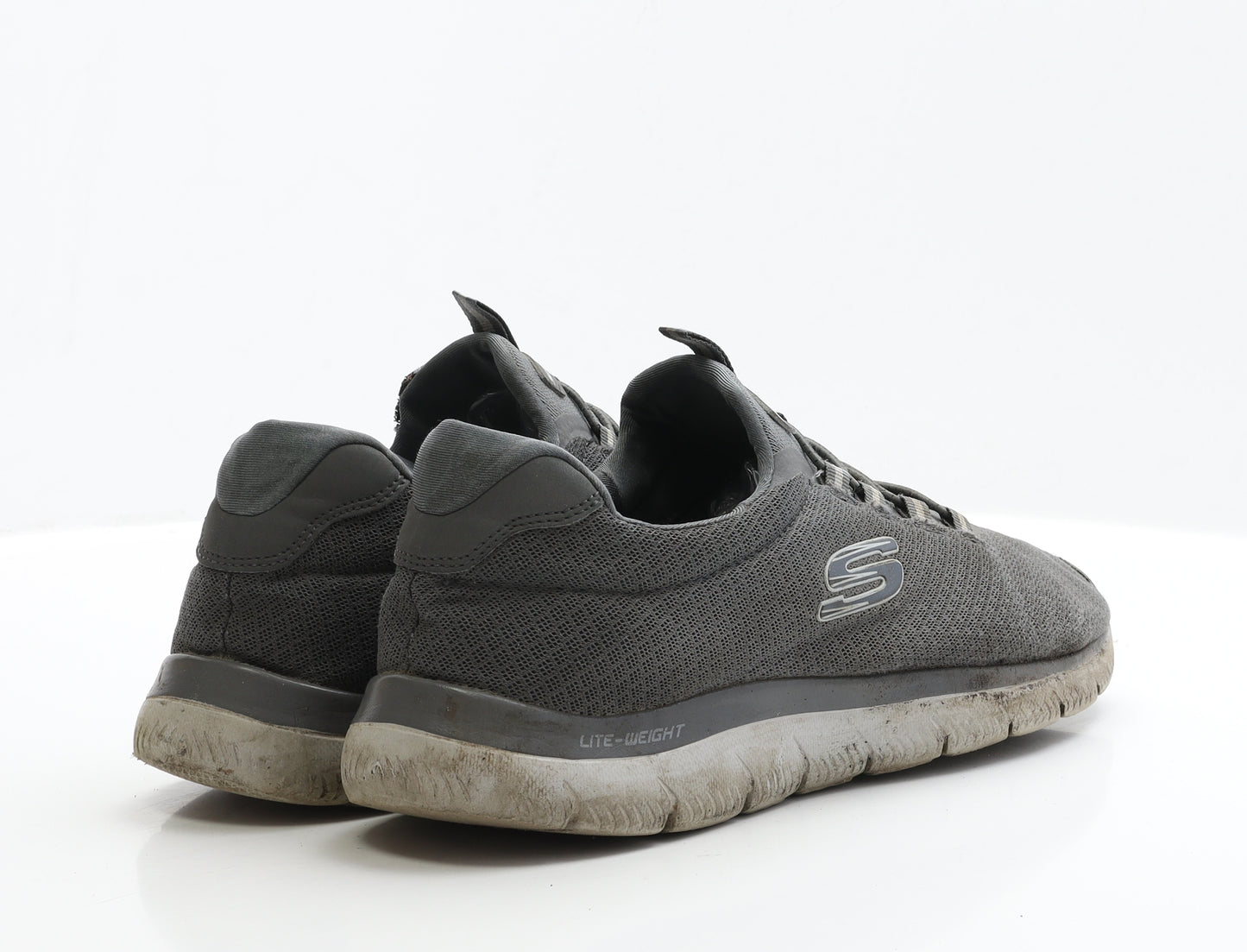 Skechers Mens Grey Polyamide Trainer UK 10 EUR 45