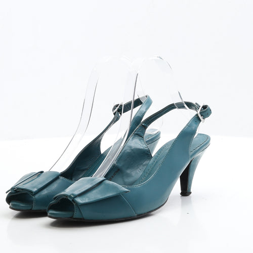 Emilio Pucci Womens Green Leather Strappy Heel UK 6 EUR 39