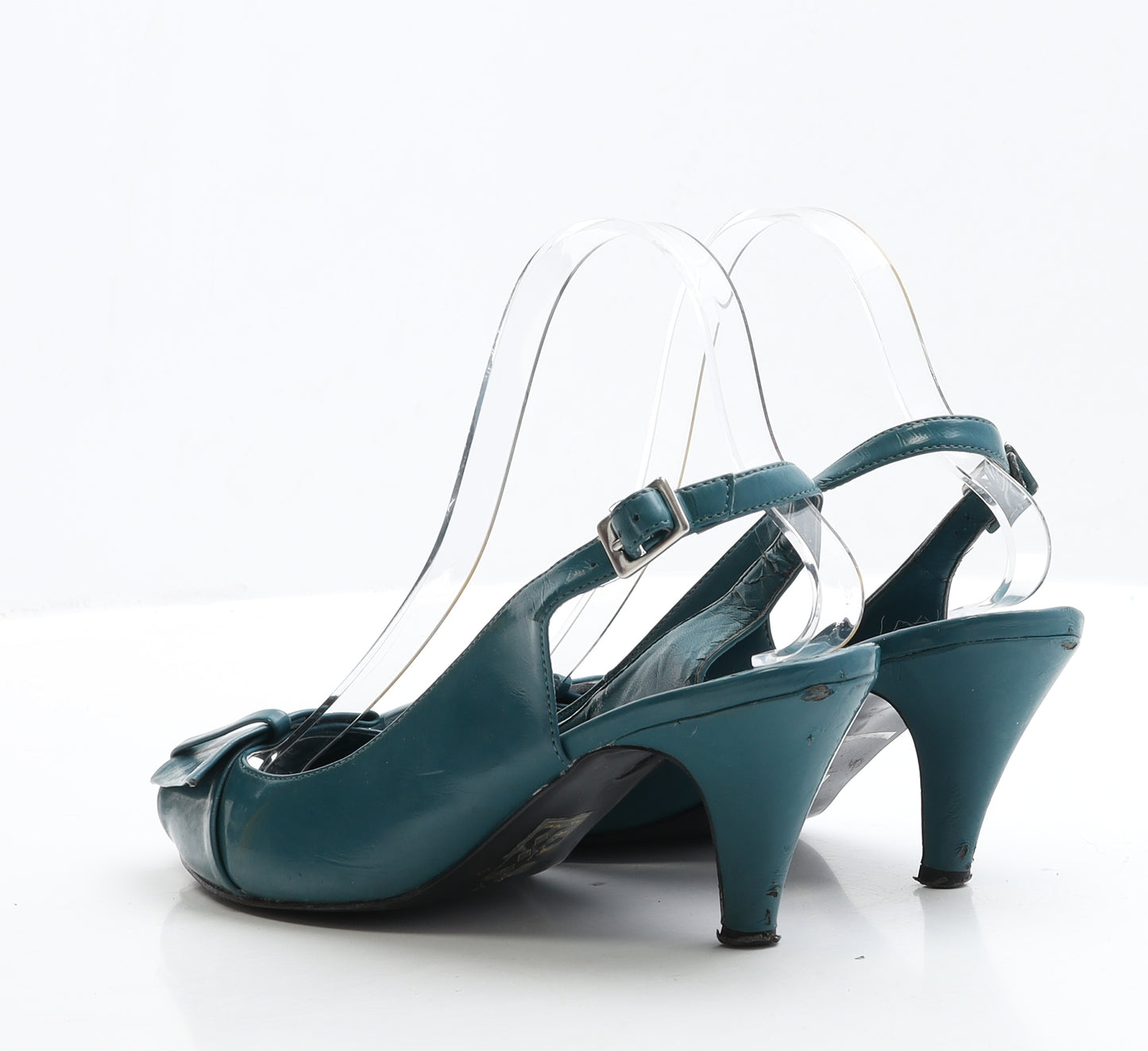 Emilio Pucci Womens Green Leather Strappy Heel UK 6 EUR 39