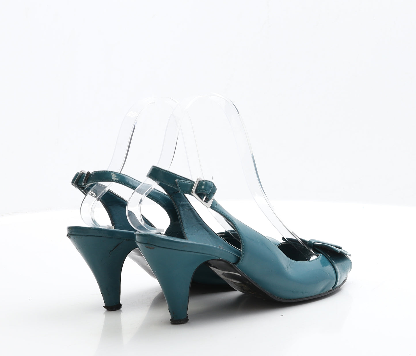Emilio Pucci Womens Green Leather Strappy Heel UK 6 EUR 39