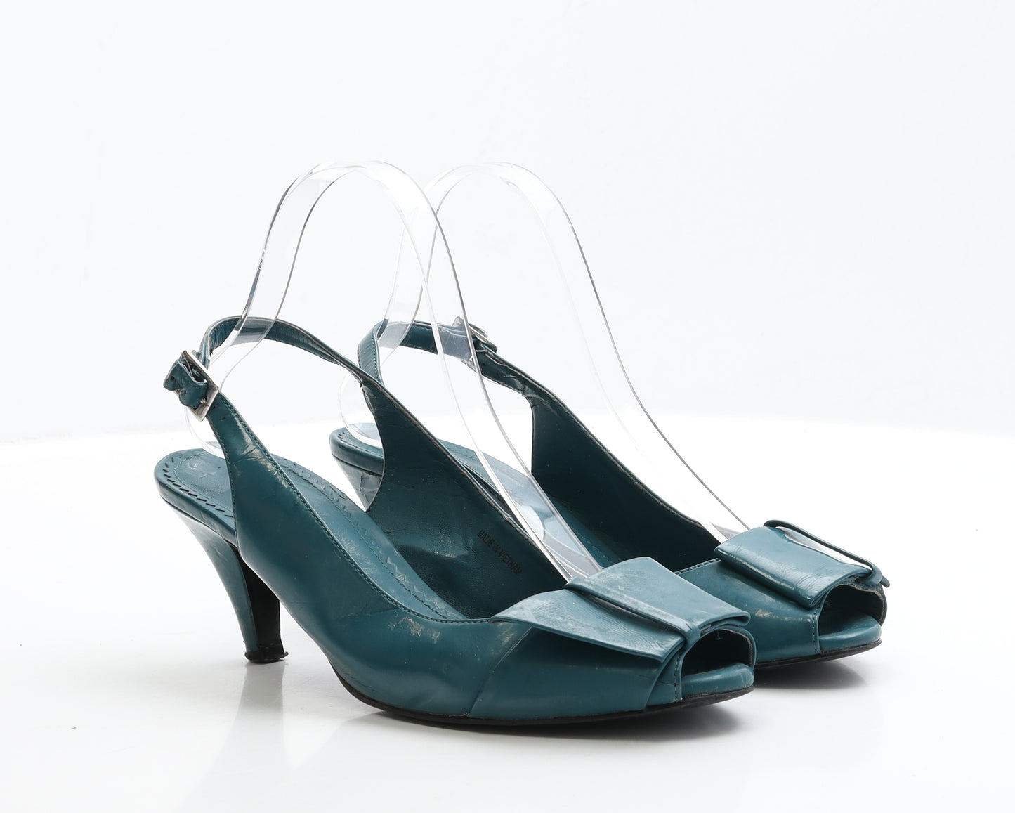 Emilio Pucci Womens Green Leather Strappy Heel UK 6 EUR 39