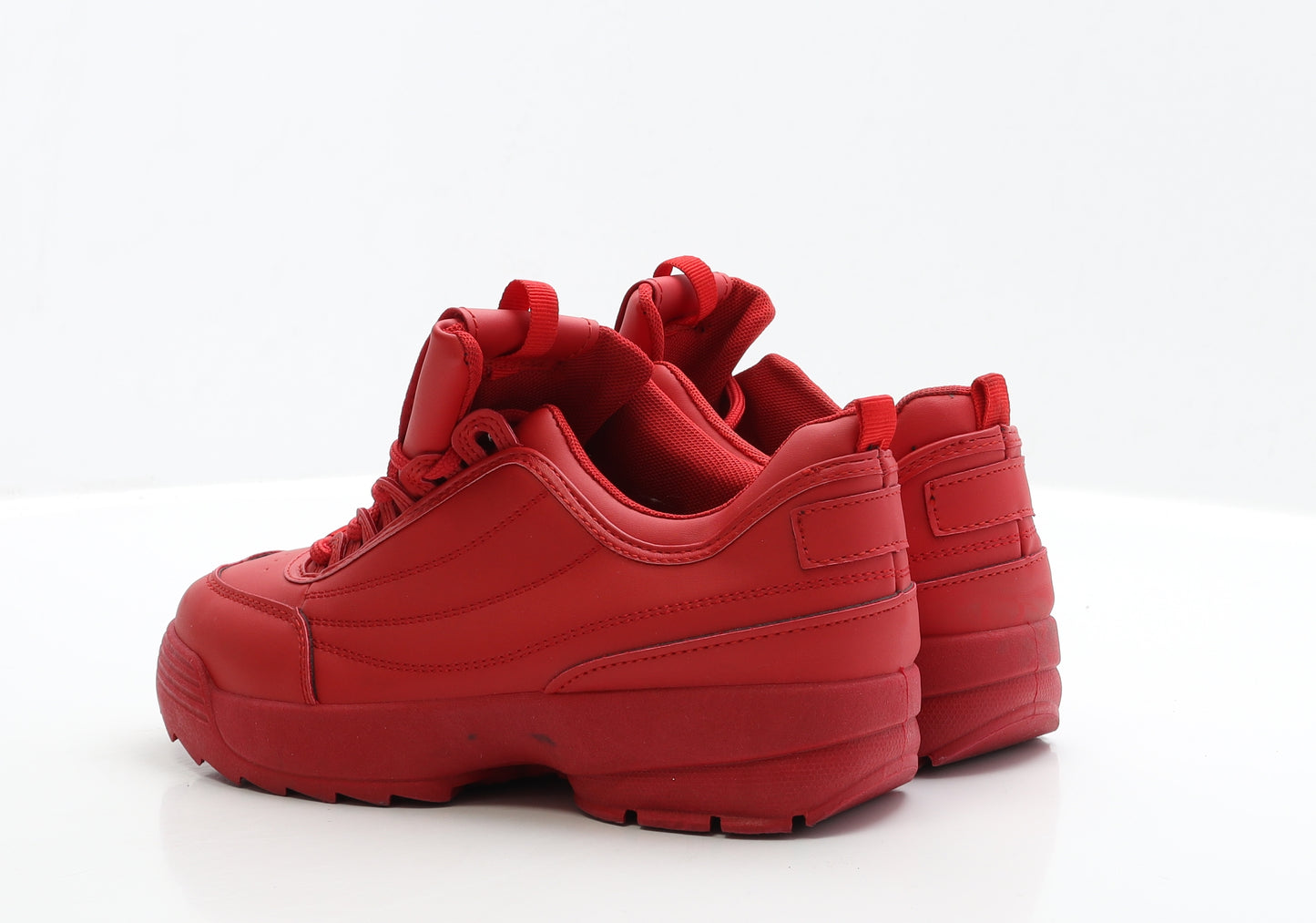 Preworn Womens Red Polyester Trainer UK 7 EUR 40