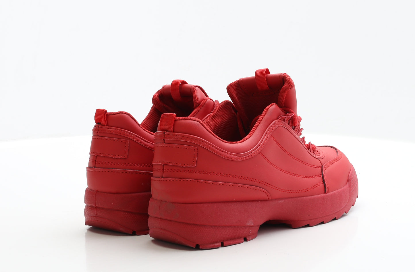 Preworn Womens Red Polyester Trainer UK 7 EUR 40