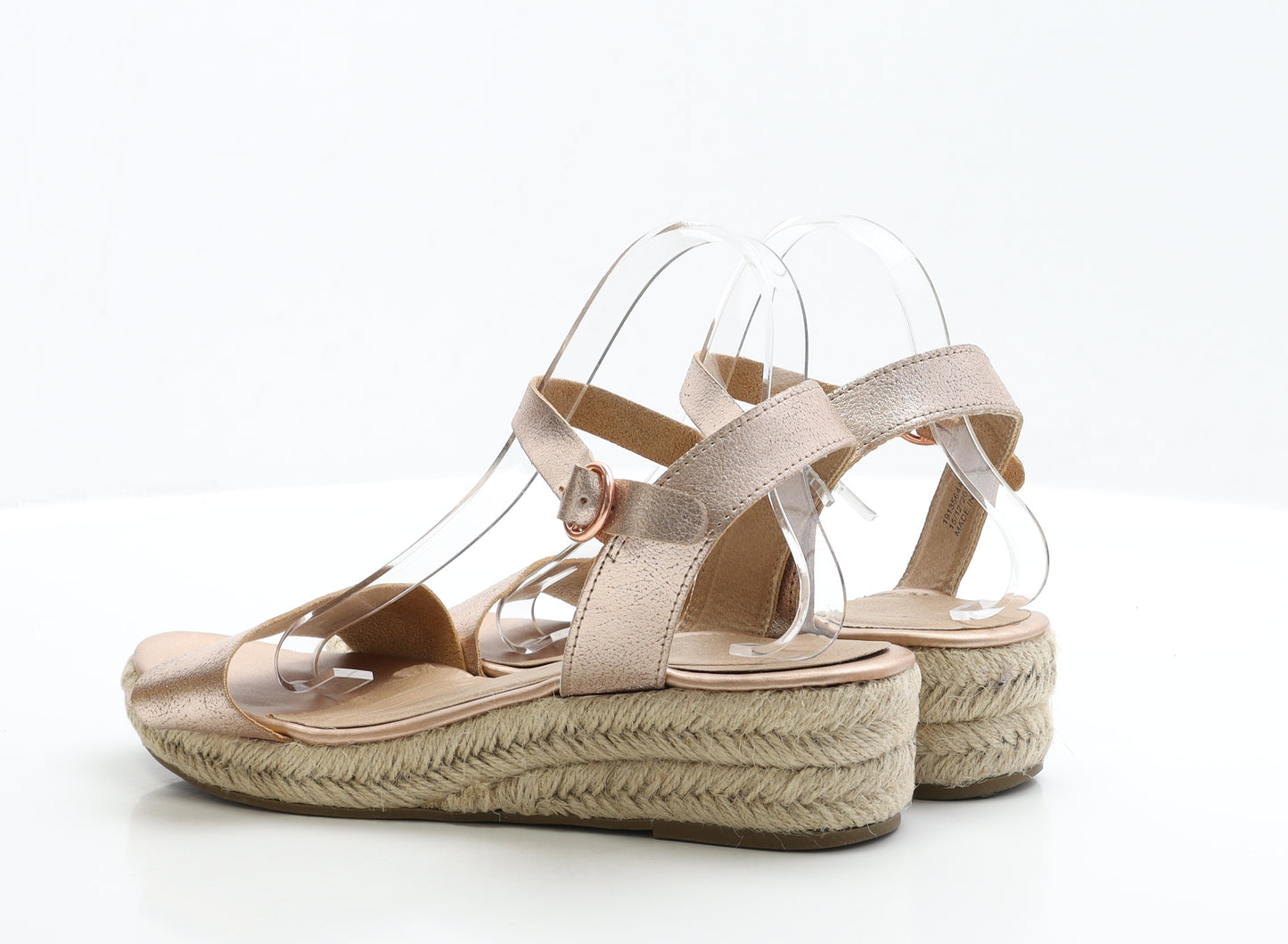 Dorothy Perkins Womens Gold Polyester Strappy Heel UK 8 EUR 41