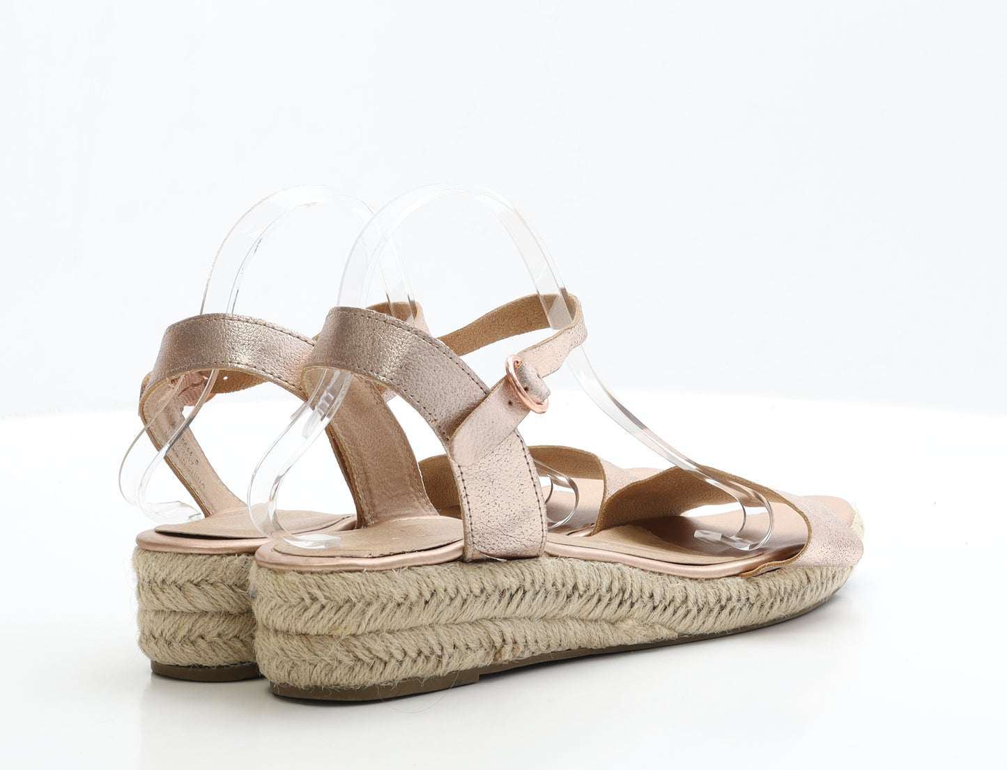 Dorothy Perkins Womens Gold Polyester Strappy Heel UK 8 EUR 41