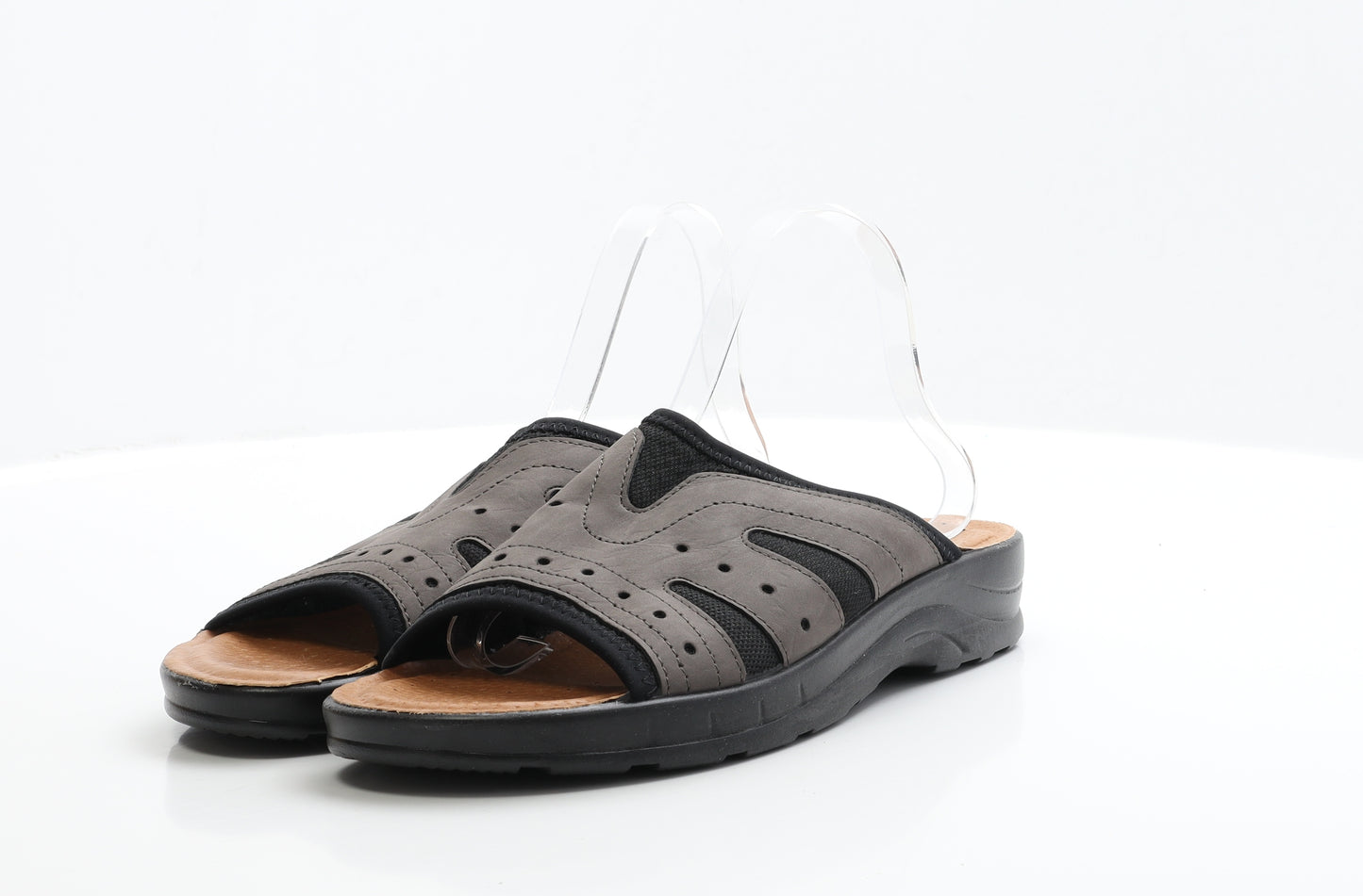Fly Flot Mens Black Fabric Slip On Sandal UK 8 EUR 42