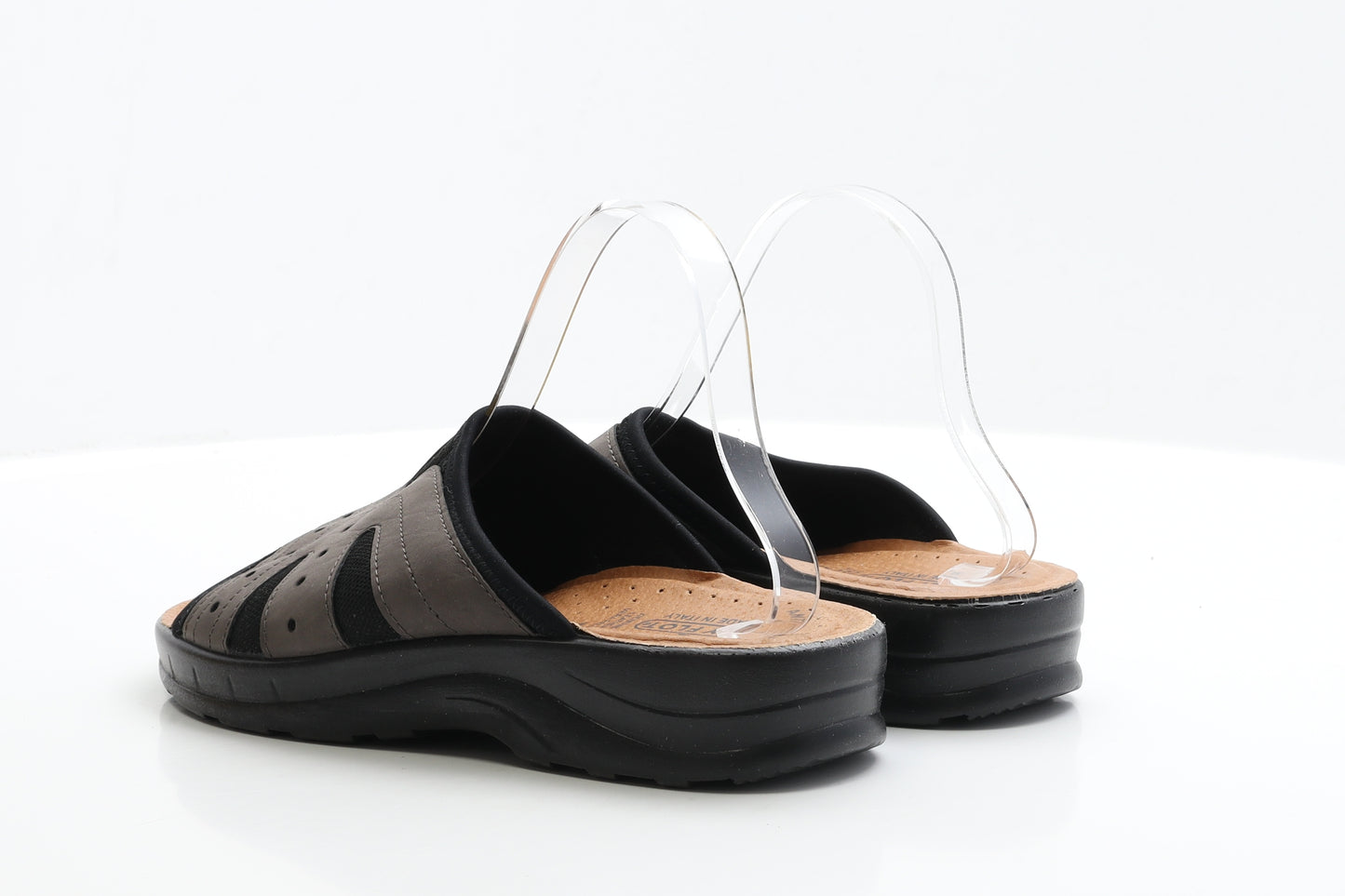Fly Flot Mens Black Fabric Slip On Sandal UK 8 EUR 42