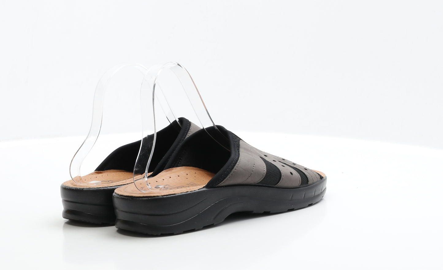 Fly Flot Mens Black Fabric Slip On Sandal UK 8 EUR 42