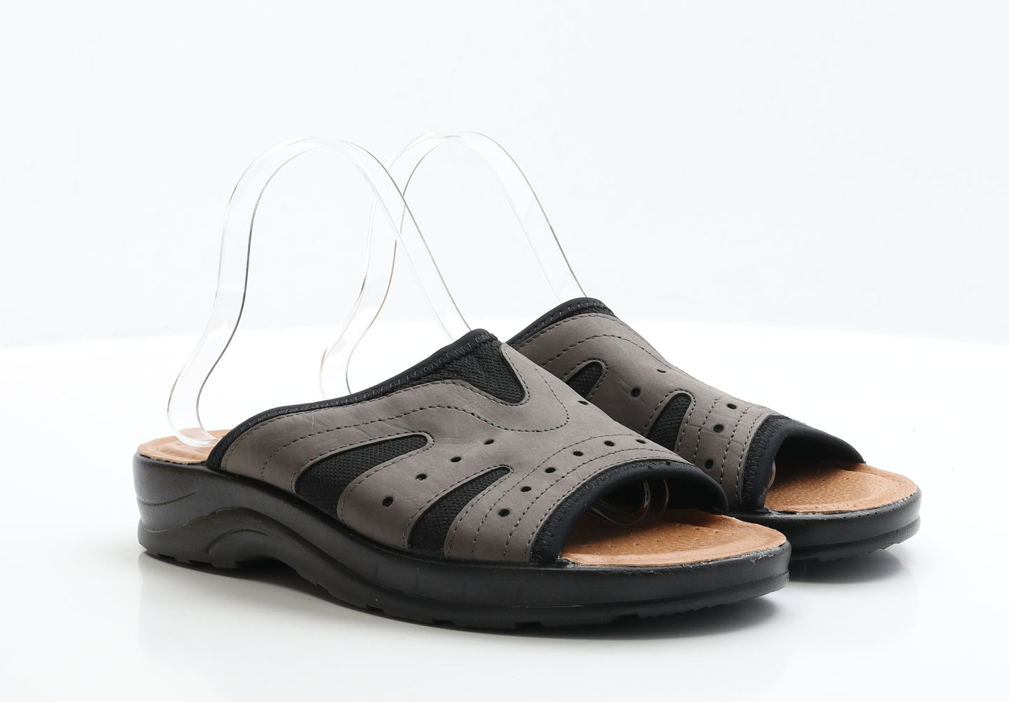 Fly Flot Mens Black Fabric Slip On Sandal UK 8 EUR 42