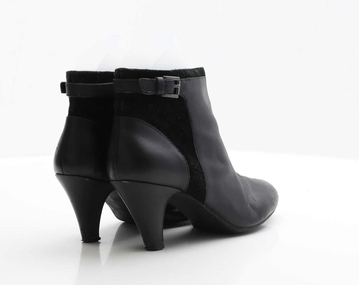 George Womens Black Leather Bootie Boot UK 5 EUR 38