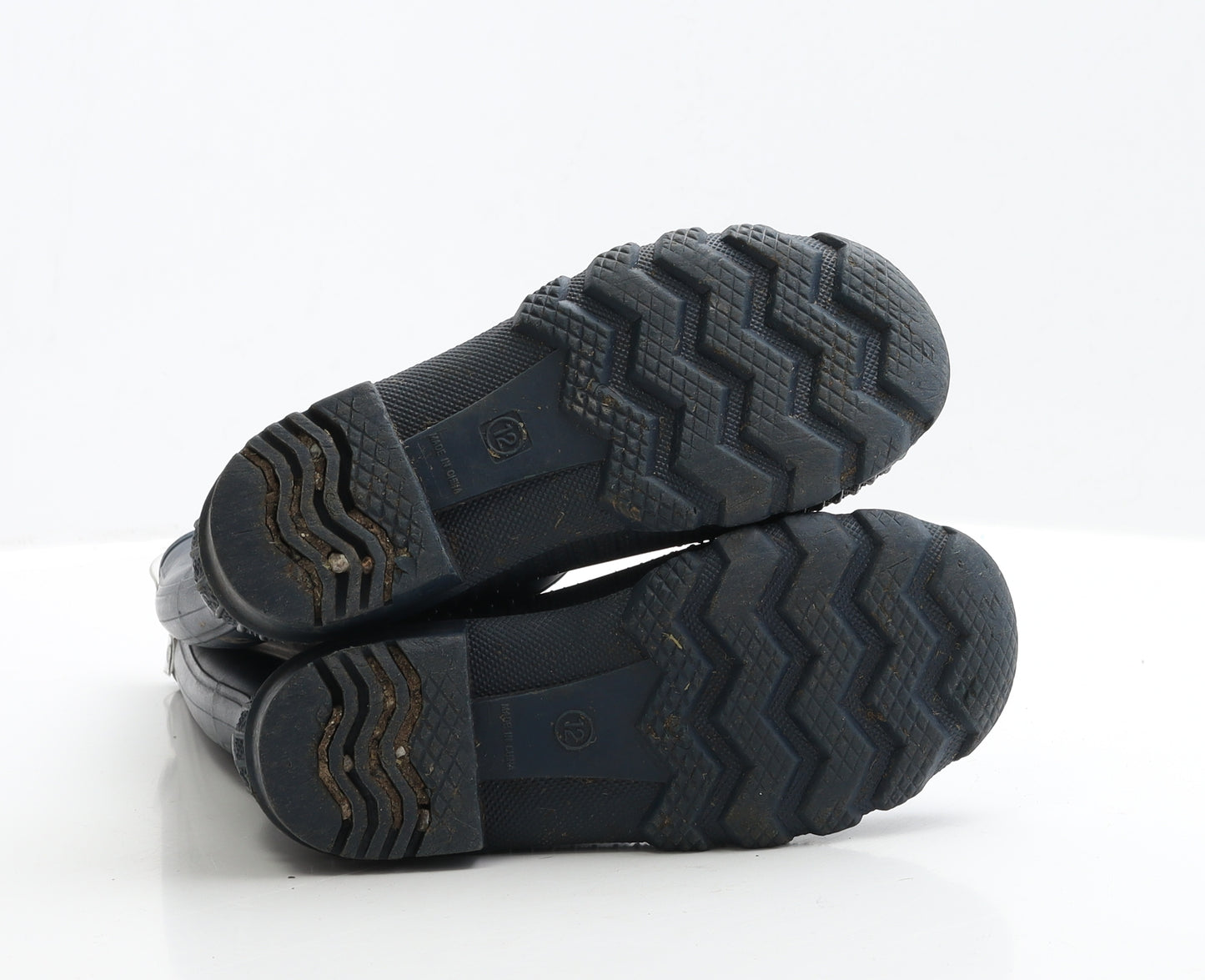 Preworn Boys Blue Rubber Wellies Boot UK 12