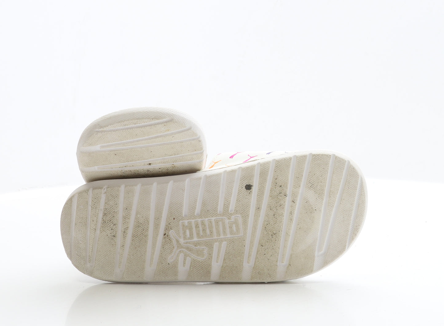 PUMA Womens White Polyester Slider Sandal UK 5 EUR 38