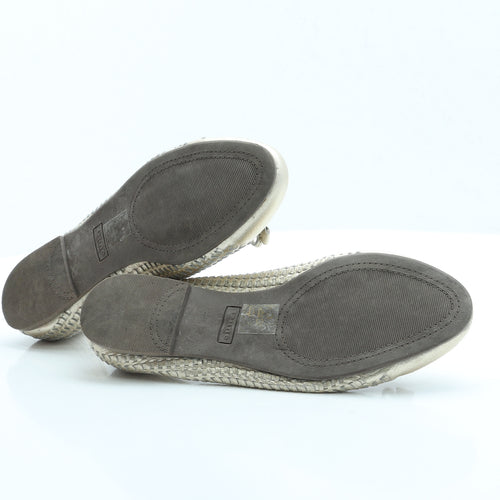 Dune Womens Gold Faux Leather Ballet Flat UK 7 EUR 40