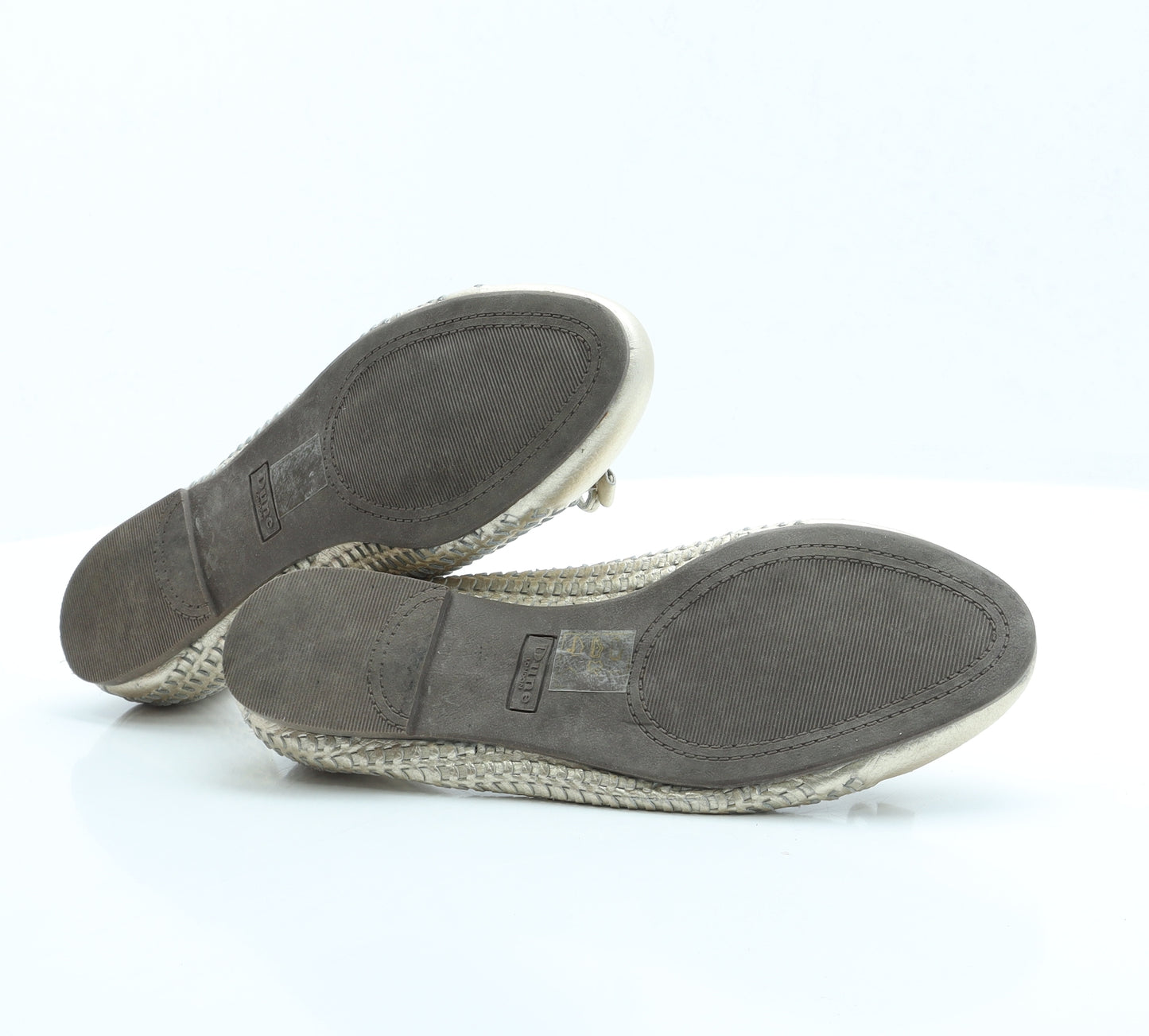Dune Womens Gold Faux Leather Ballet Flat UK 7 EUR 40