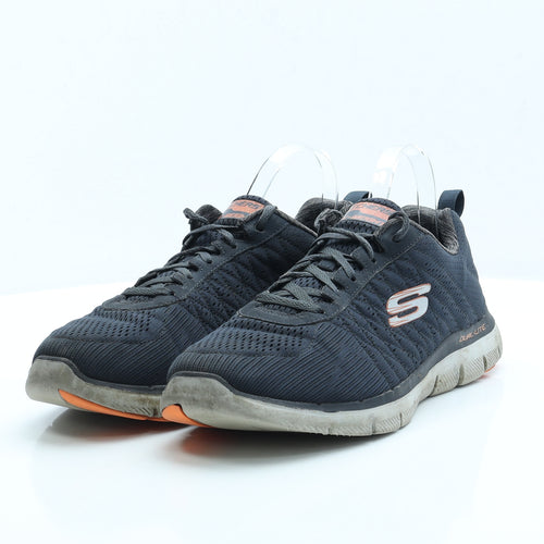 Skechers Mens Blue Fabric Trainer UK 9.5 EUR 44 US 10.5