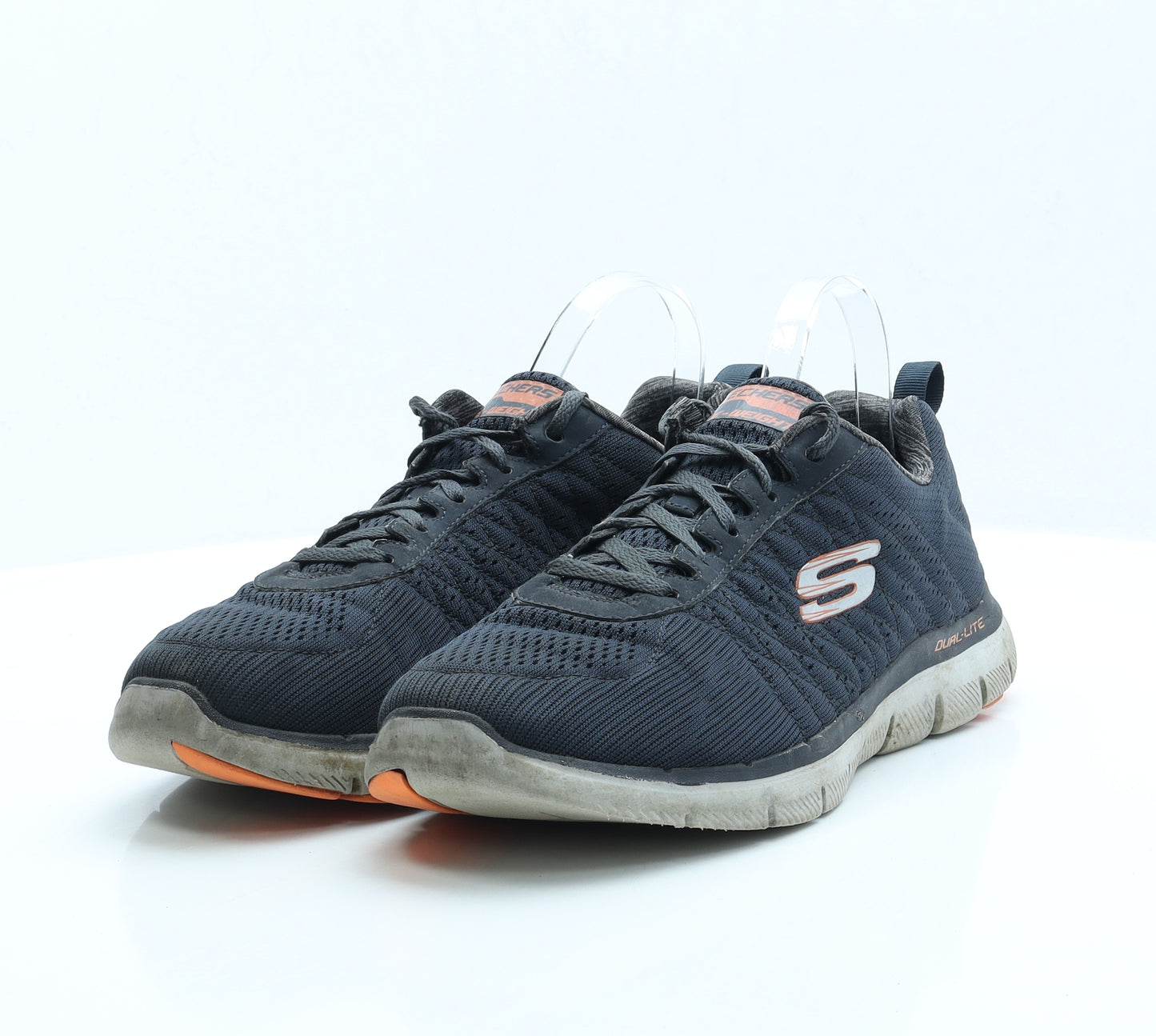 Skechers Mens Blue Fabric Trainer UK 9.5 EUR 44 US 10.5