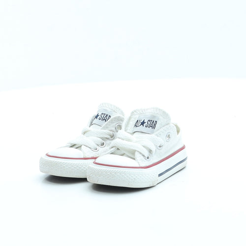 Converse Girls White Camel Trainer UK 2 EUR 18 - Baby