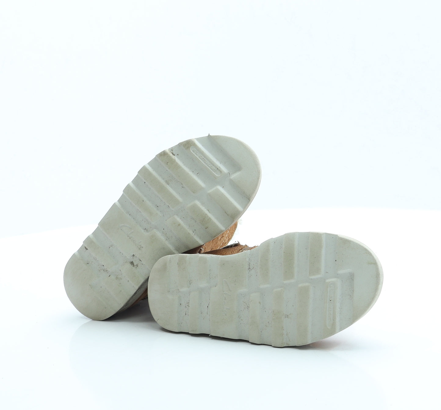 Clarks Girls Brown Polyester Shearling Style Boot UK 10