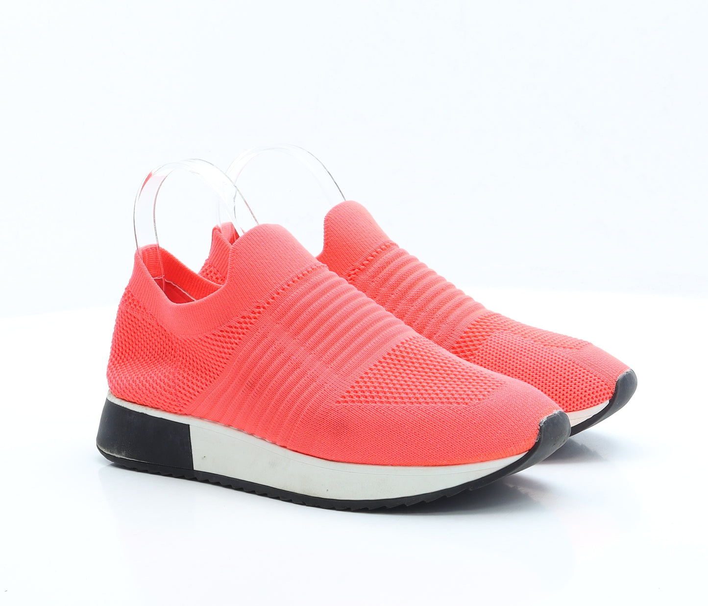 River Island Womens Pink Fabric Trainer UK 6