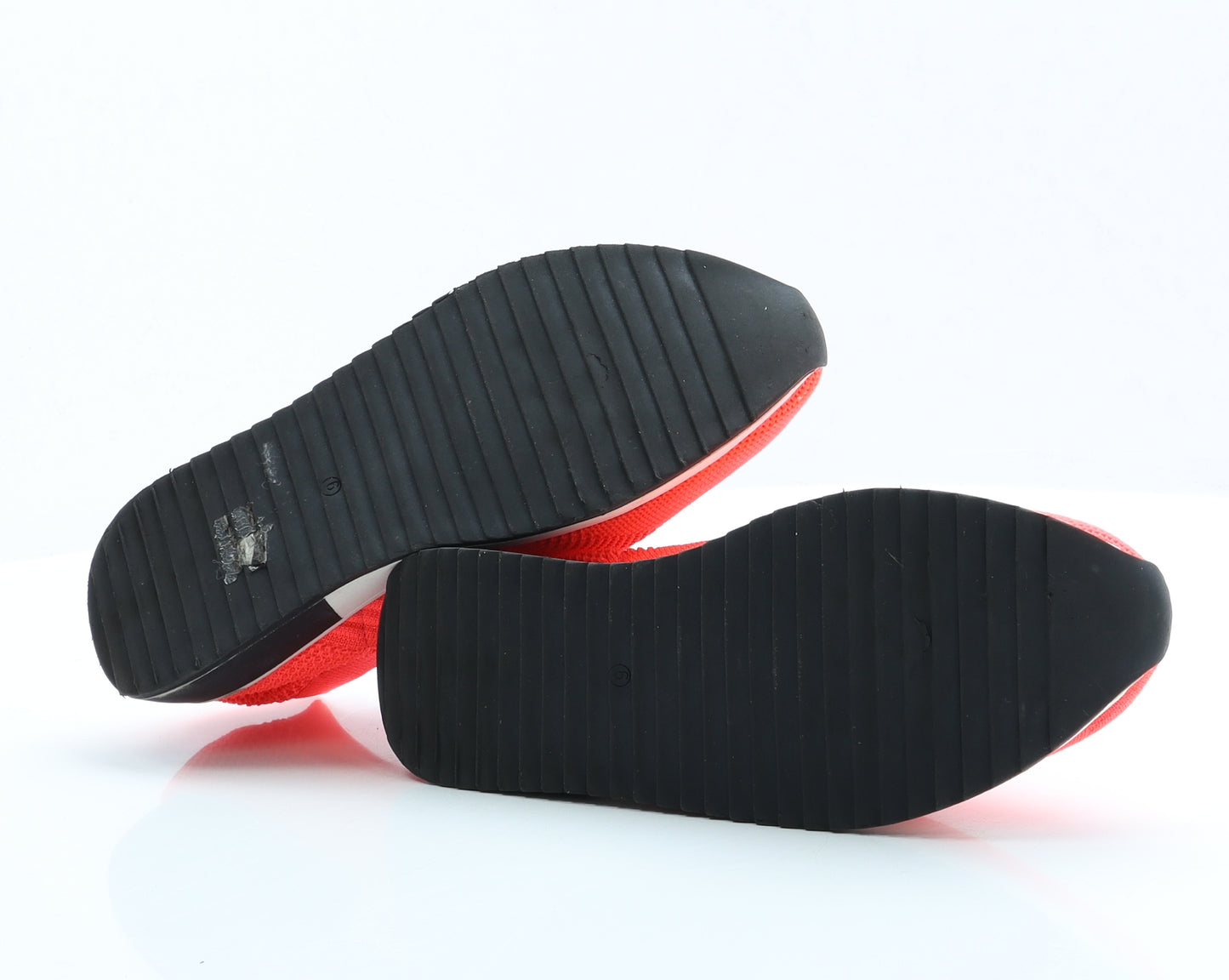 River Island Womens Pink Fabric Trainer UK 6