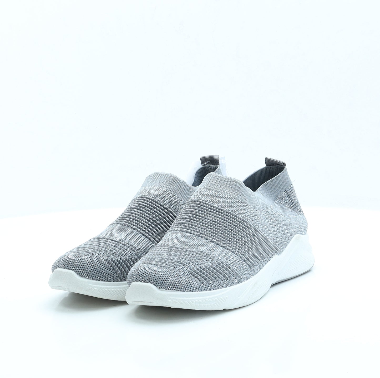 Urban Jacks Womens Grey Fabric Trainer UK 7