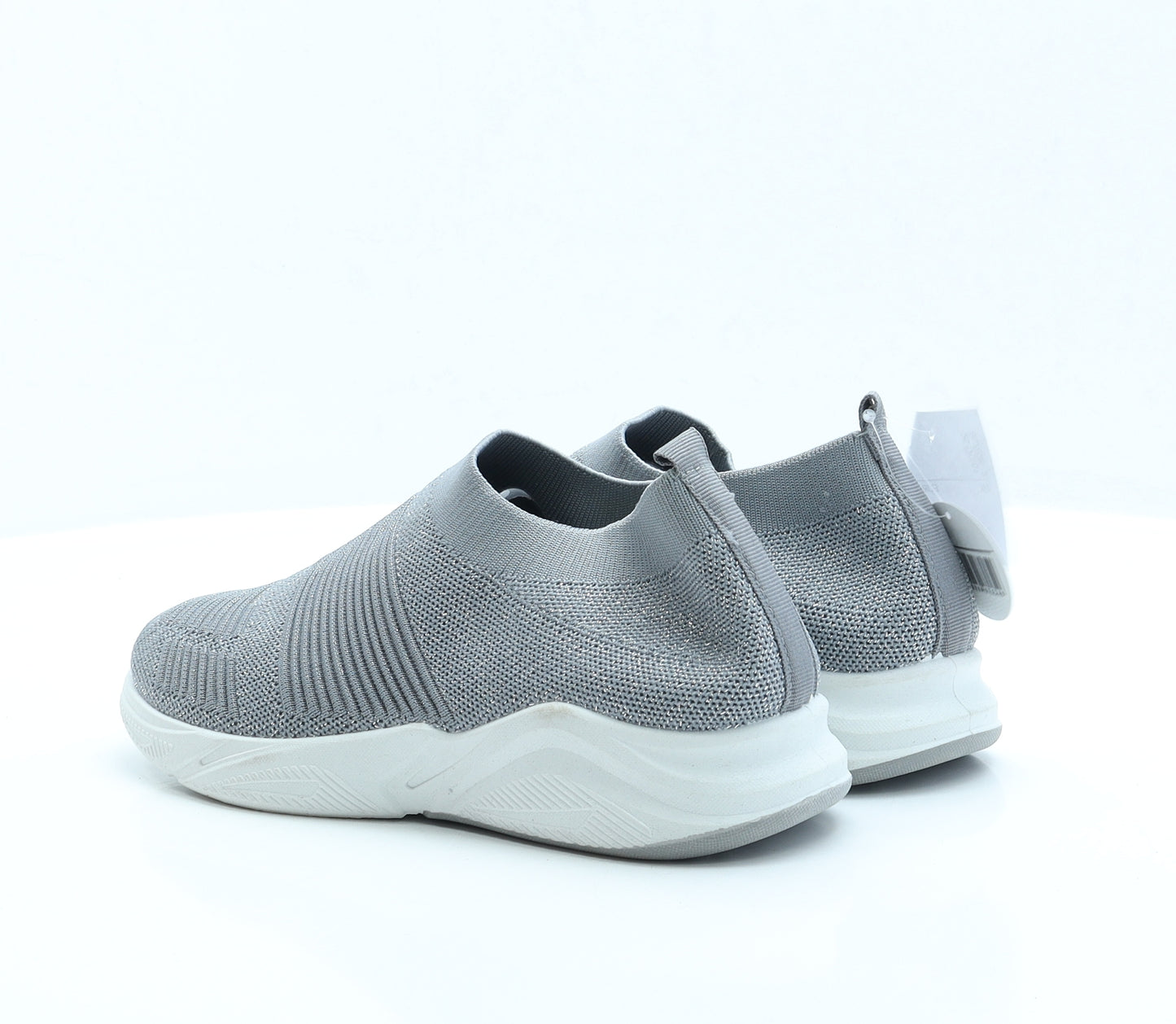 Urban Jacks Womens Grey Fabric Trainer UK 7