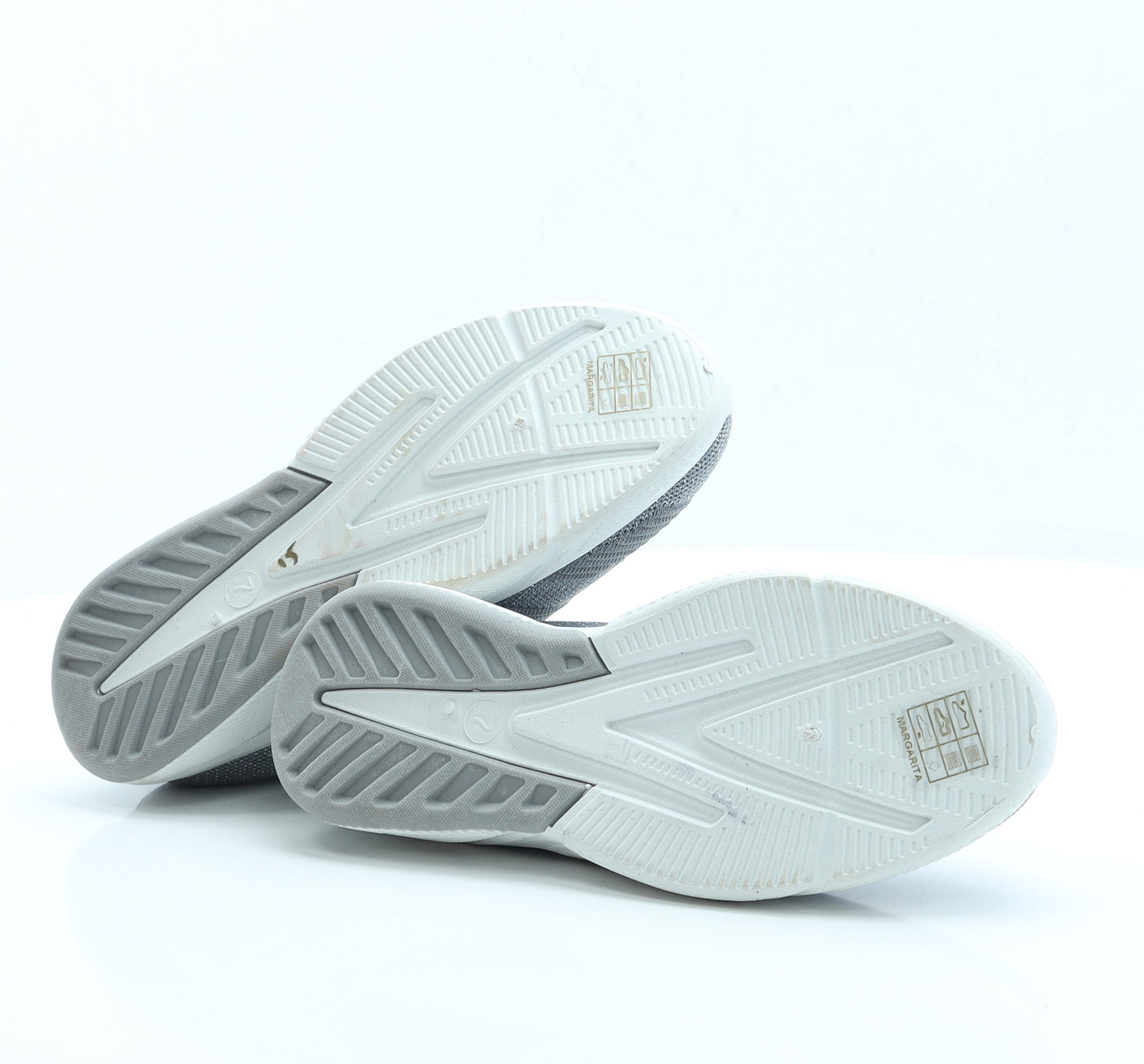 Urban Jacks Womens Grey Fabric Trainer UK 7