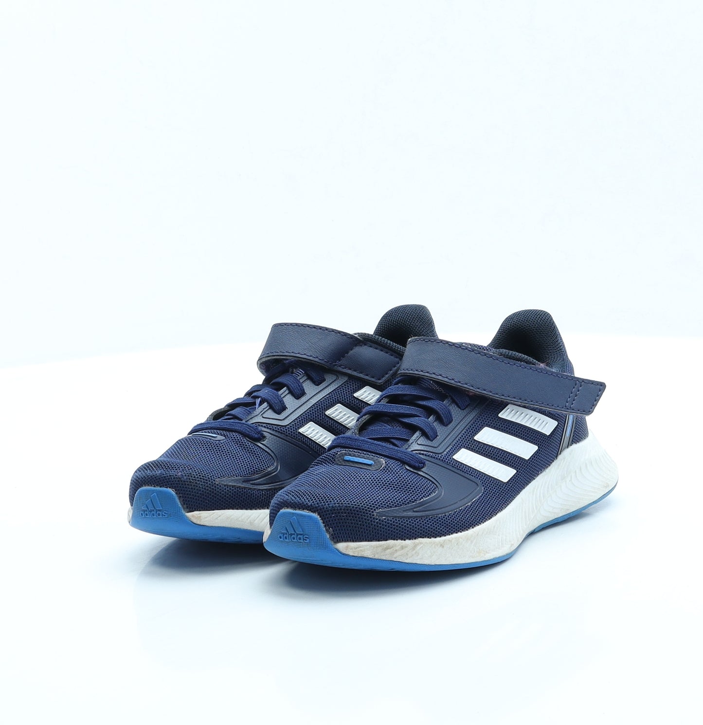 adidas Boys Blue Fabric Trainer UK 10