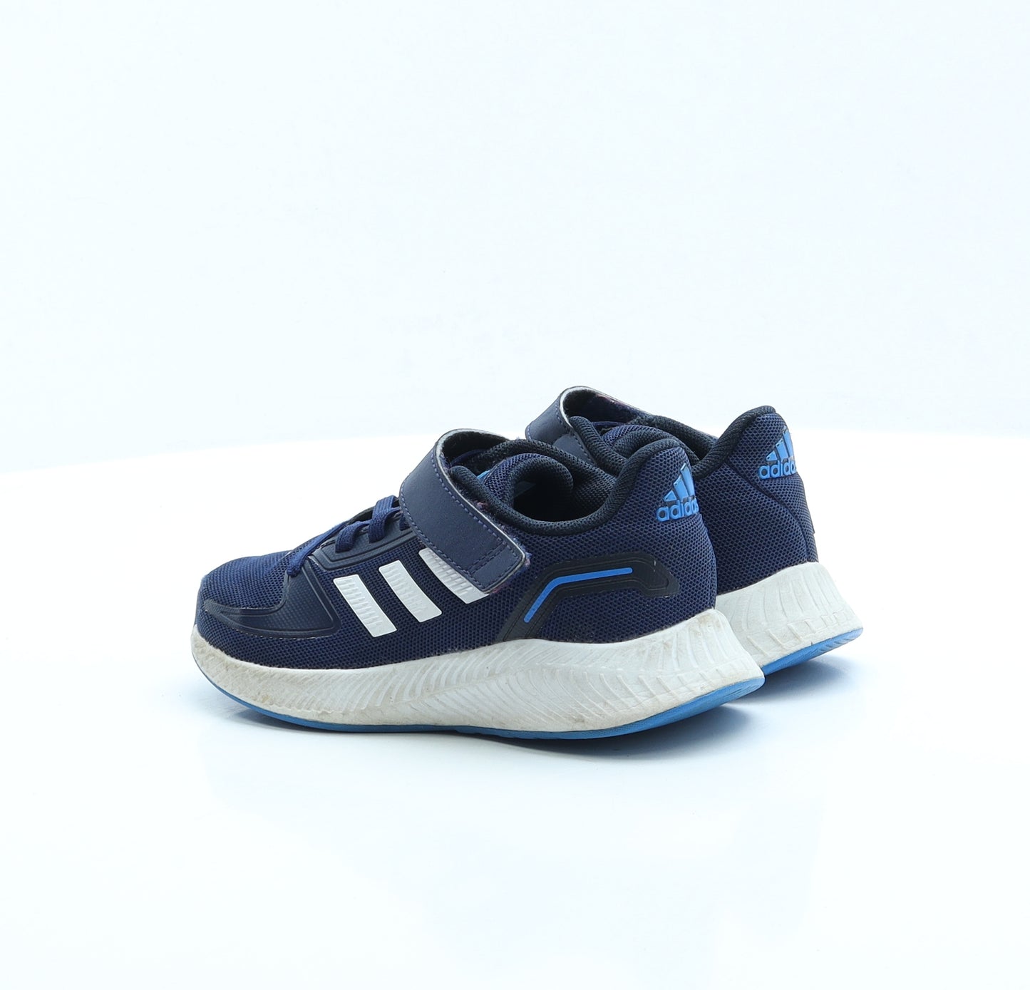 adidas Boys Blue Fabric Trainer UK 10
