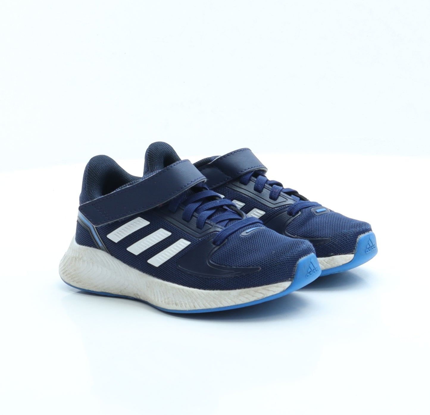 adidas Boys Blue Fabric Trainer UK 10