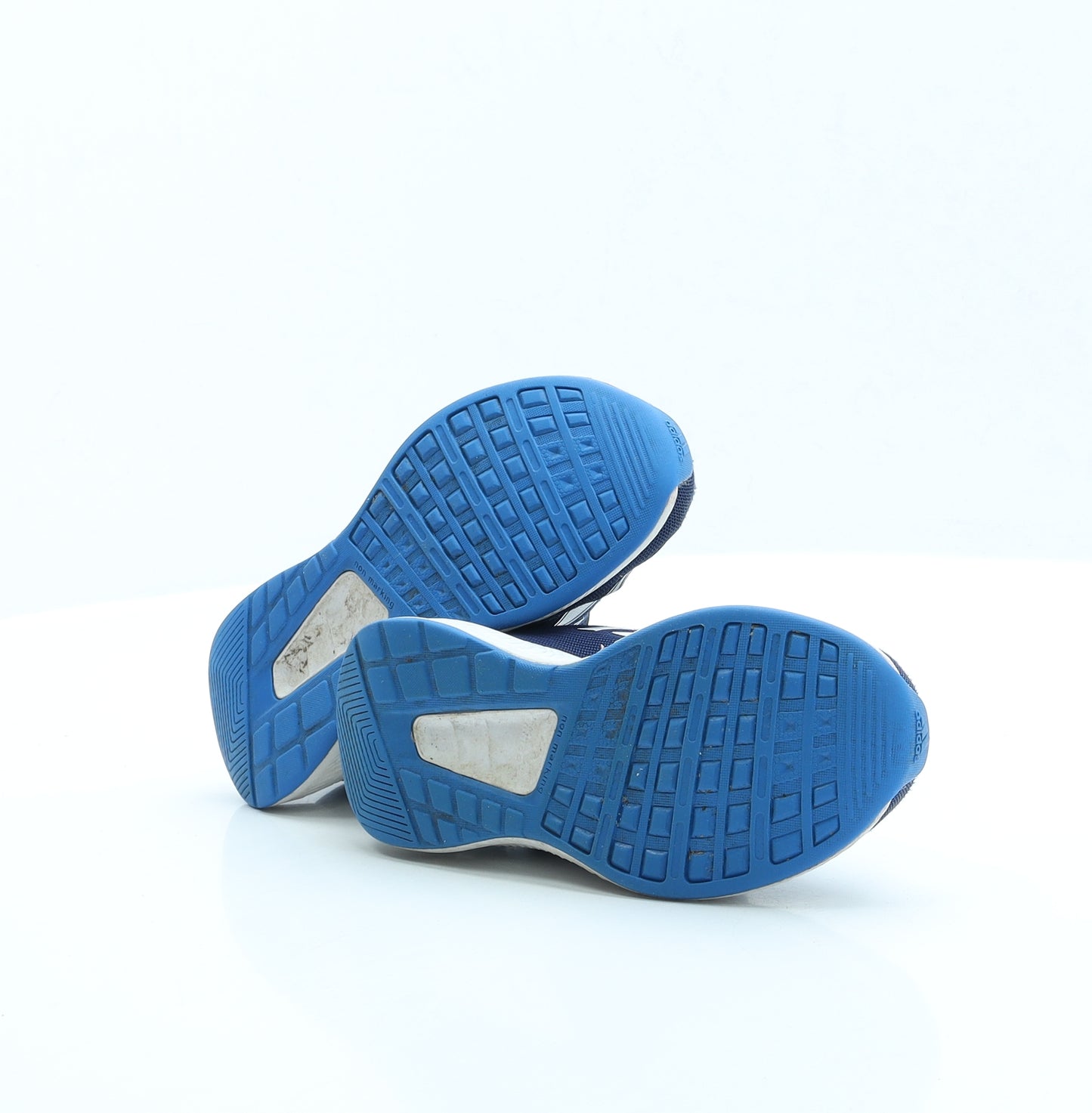 adidas Boys Blue Fabric Trainer UK 10