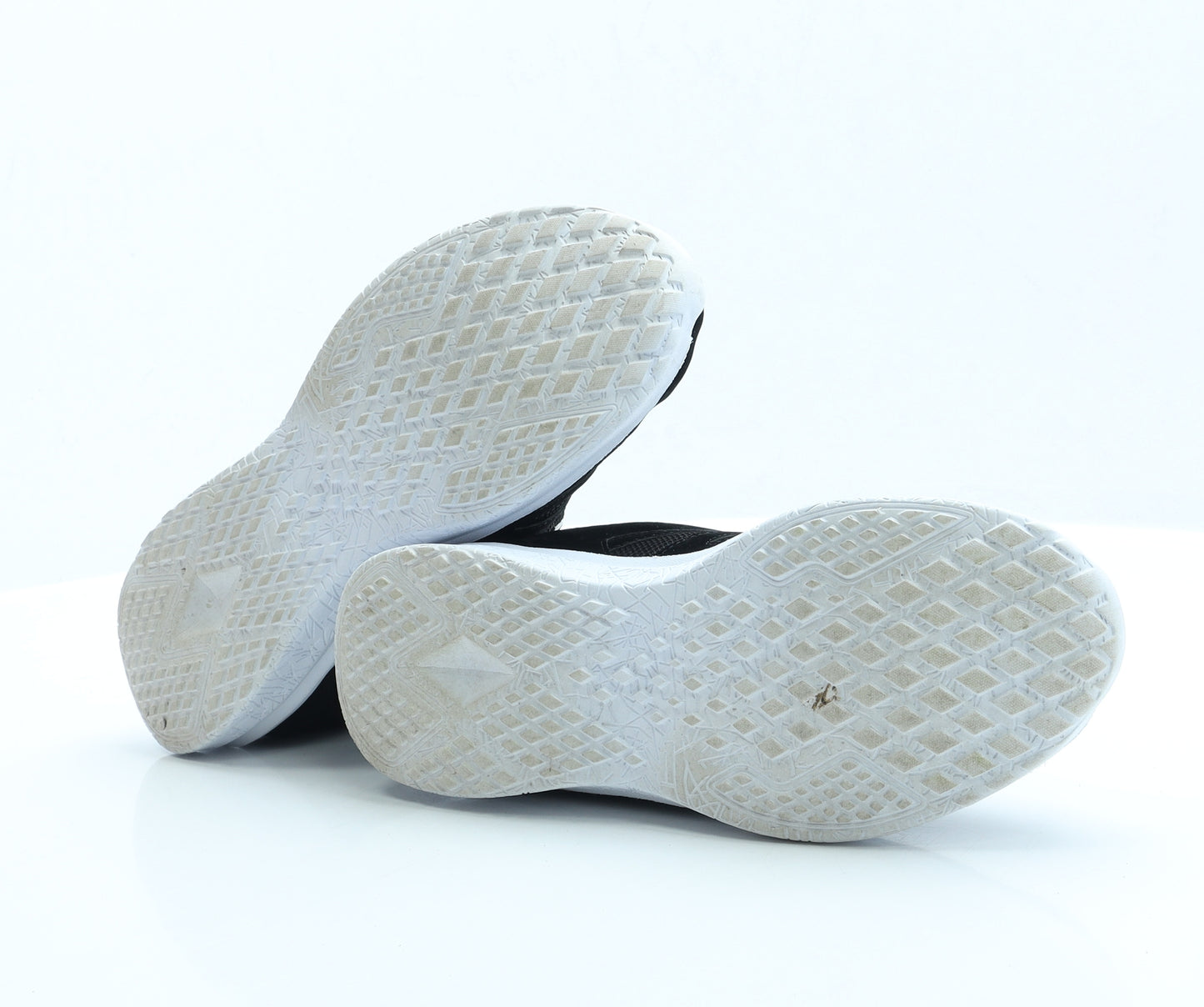 Cushion-Walk Womens Black Polyester Trainer UK 6