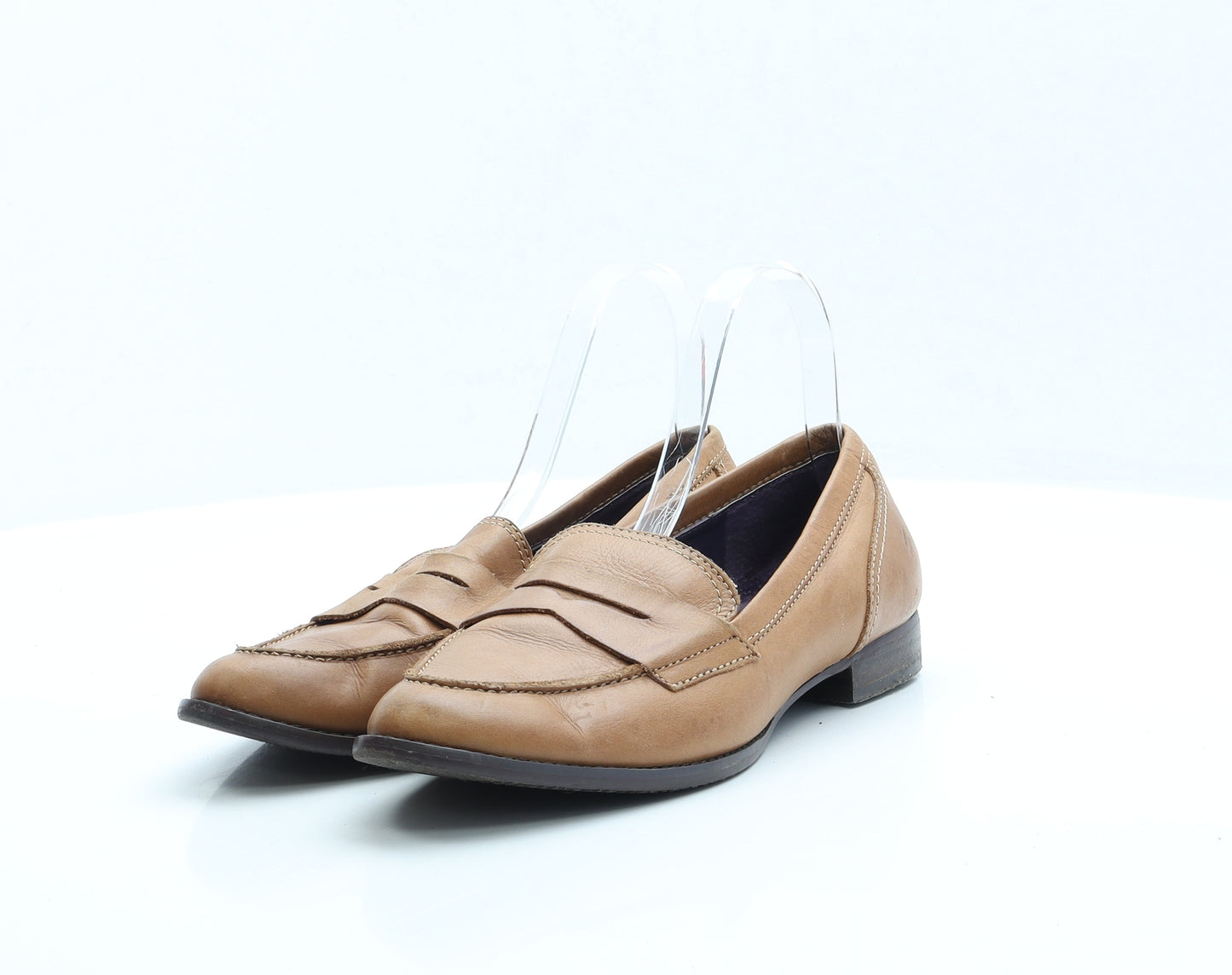 Daniel Hechter Womens Brown Faux Leather Loafer Flat UK 6 EUR 39