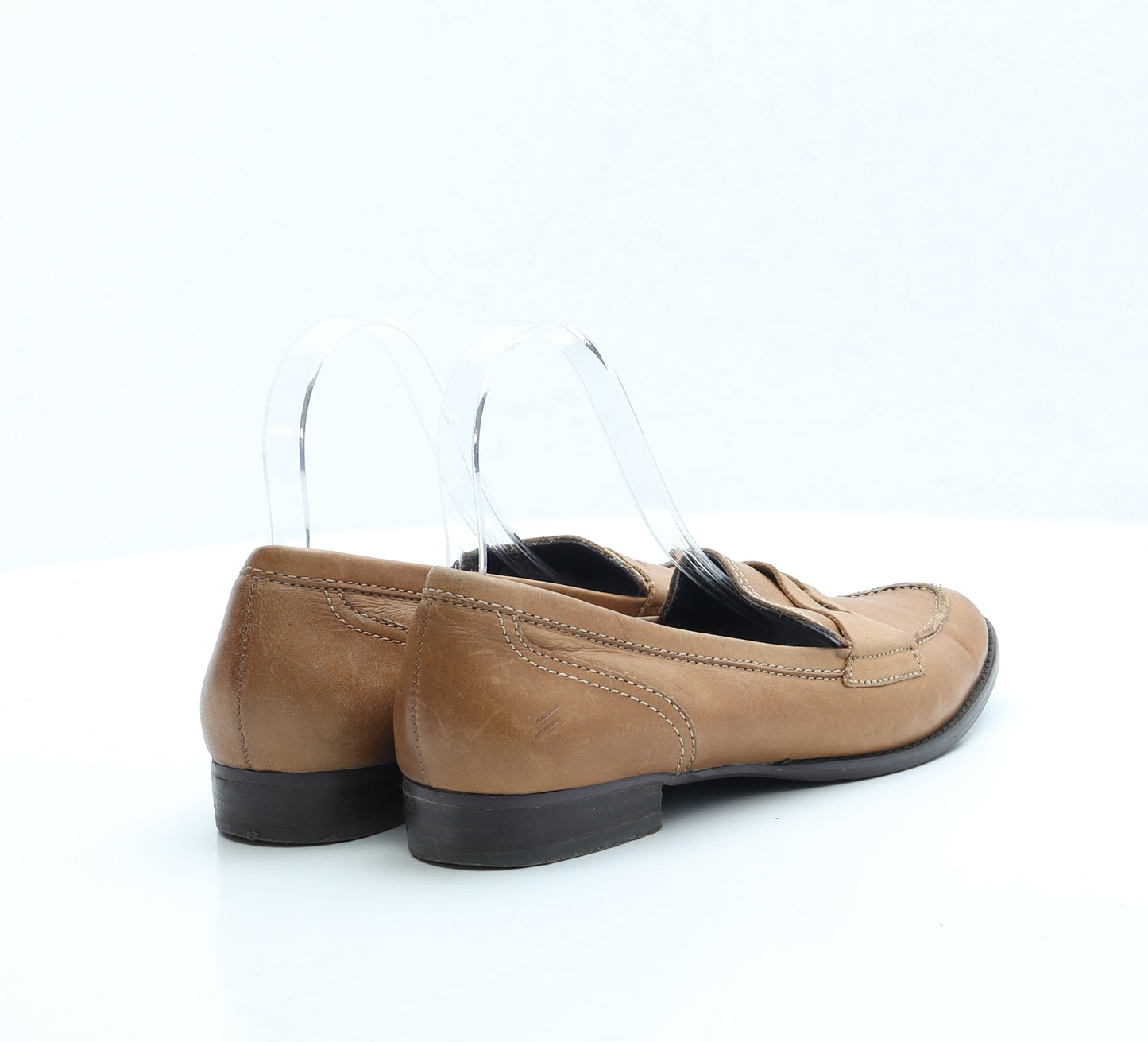 Daniel Hechter Womens Brown Faux Leather Loafer Flat UK 6 EUR 39