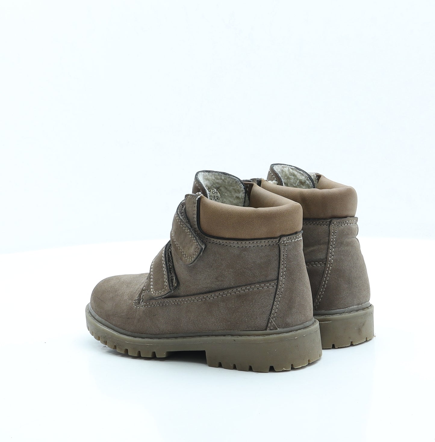 Boot Collection Boys Brown Polyester Combat Boot UK 11