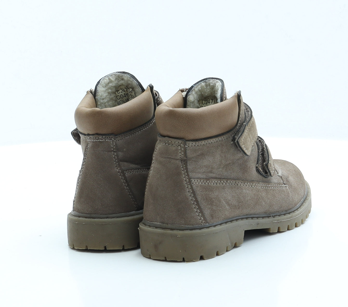 Boot Collection Boys Brown Polyester Combat Boot UK 11