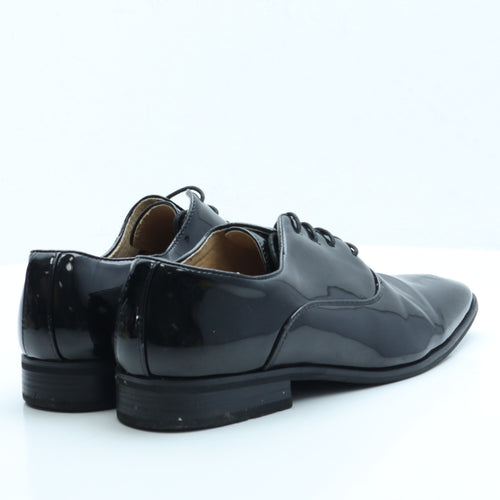 Goor Mens Black Vinyl Oxford Dress UK 10