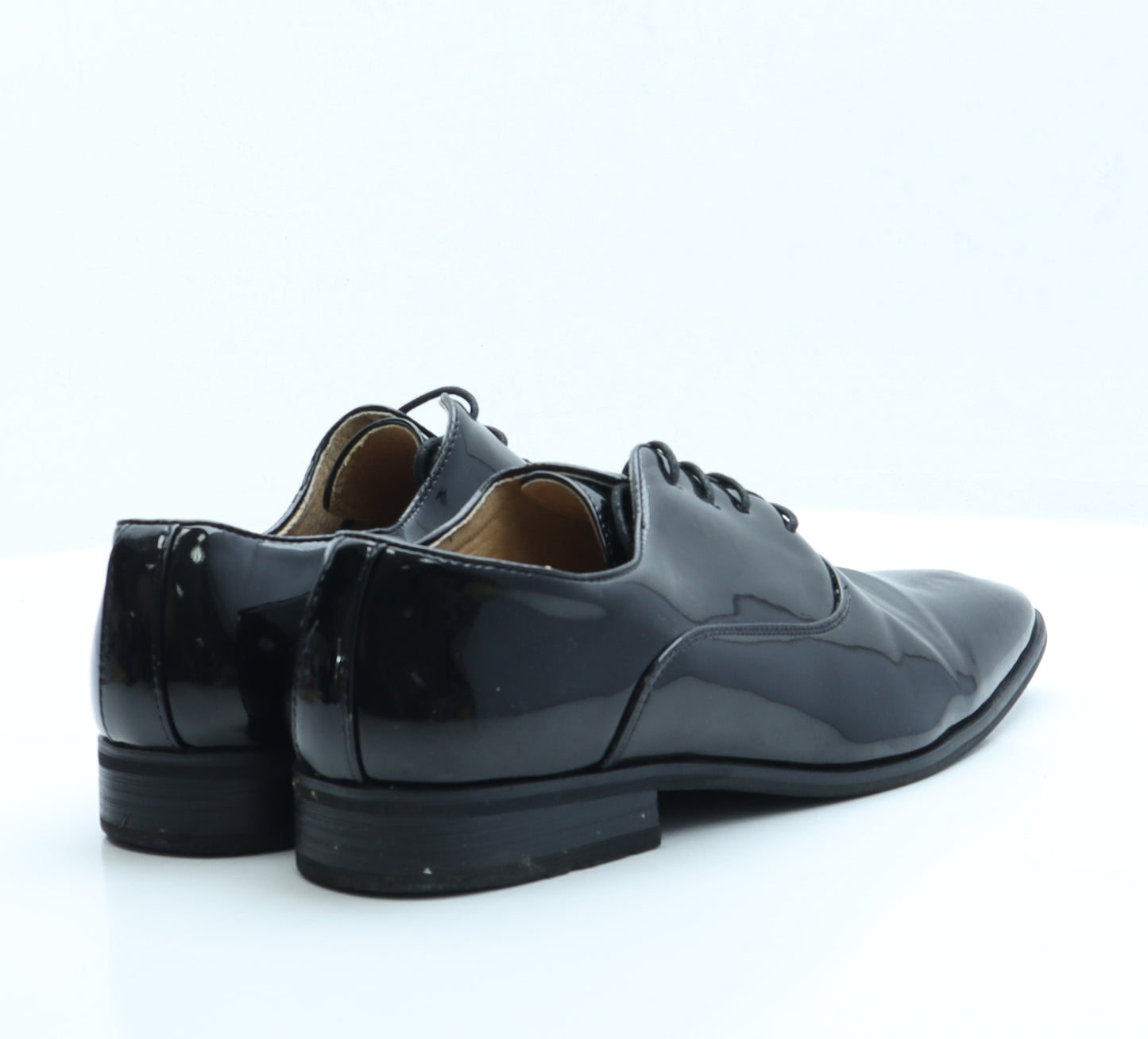 Goor Mens Black Vinyl Oxford Dress UK 10