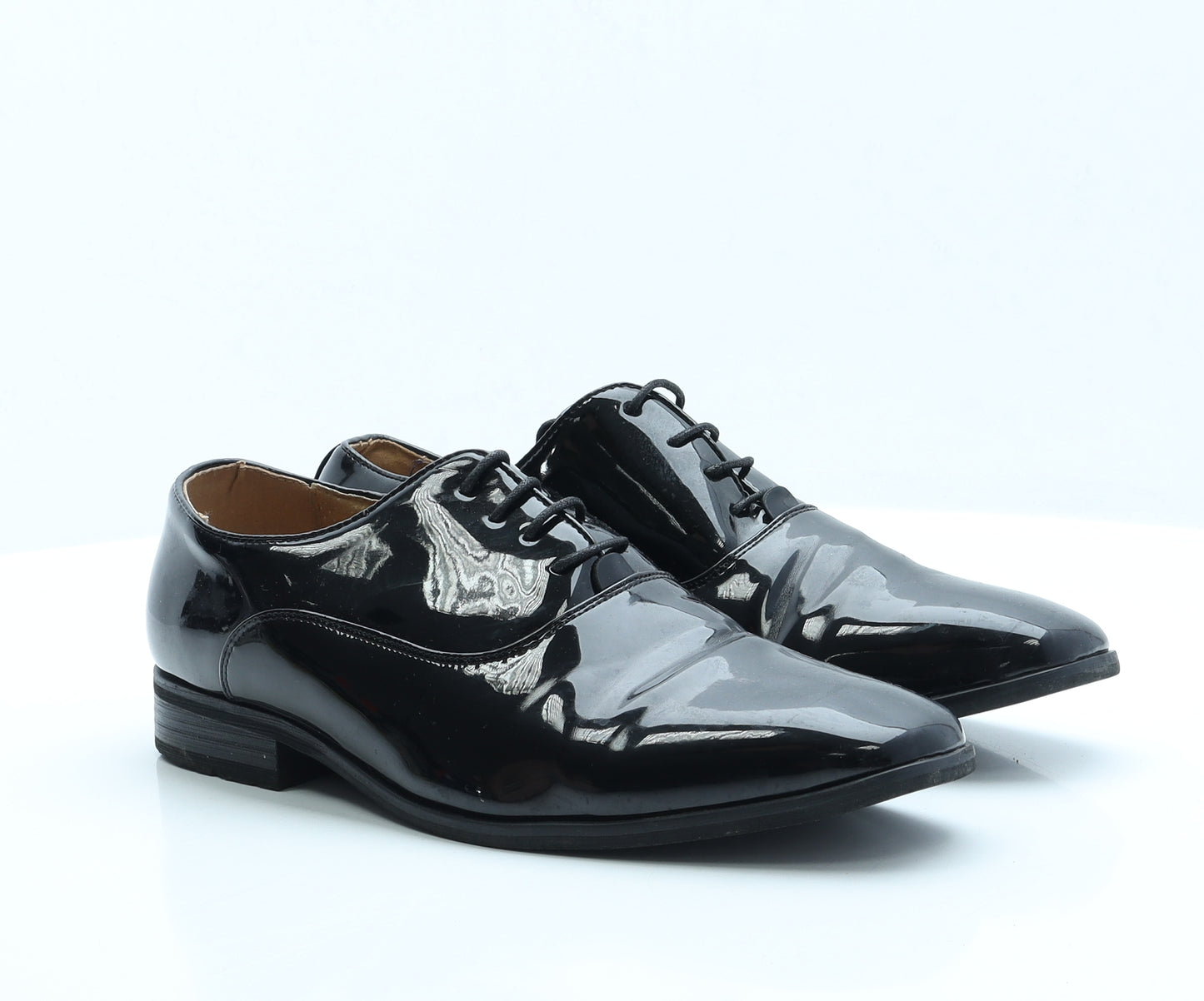 Goor Mens Black Vinyl Oxford Dress UK 10