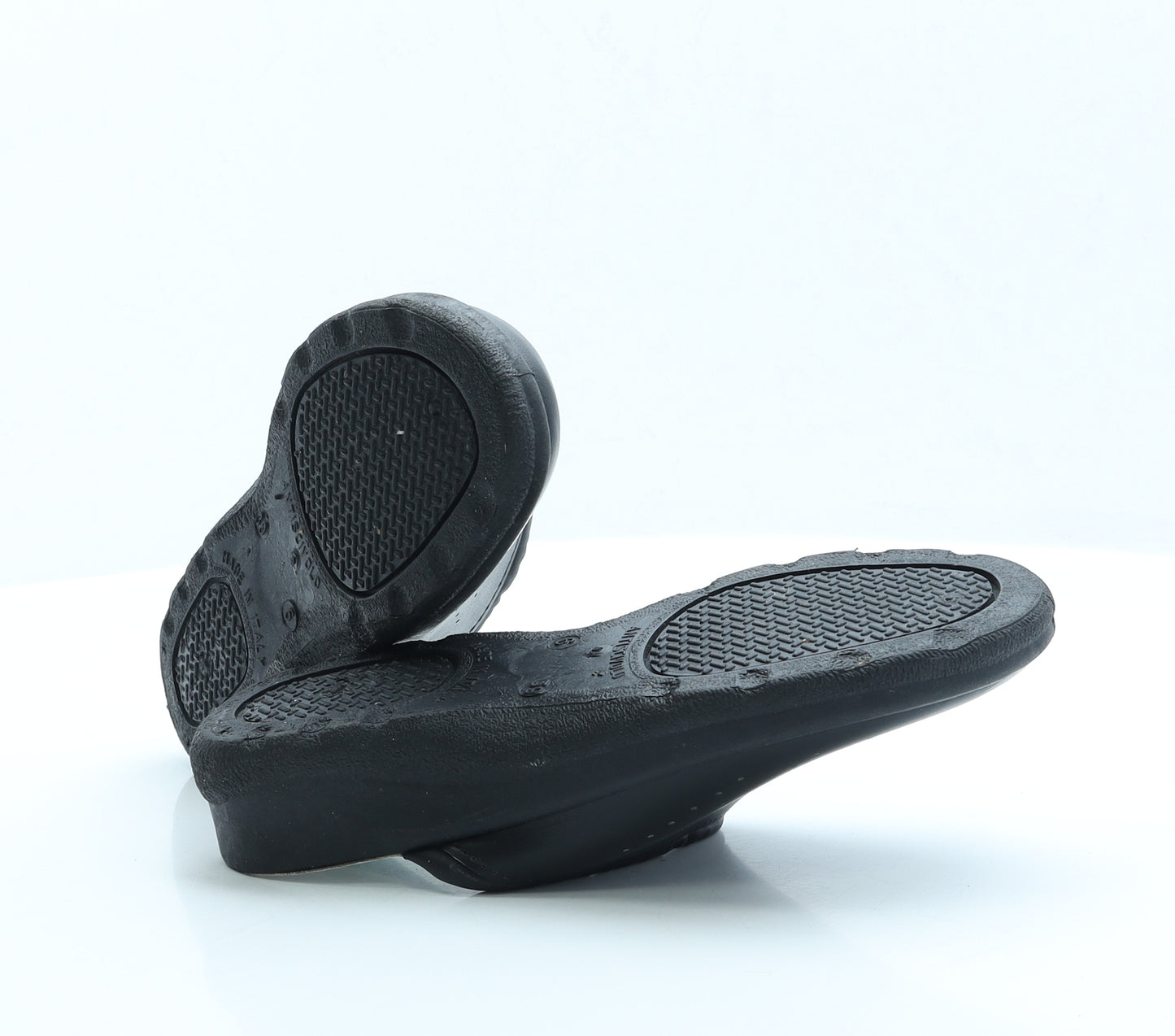 Medical Comfort Womens Black Faux Leather Slip On Flat UK 6 EUR 39
